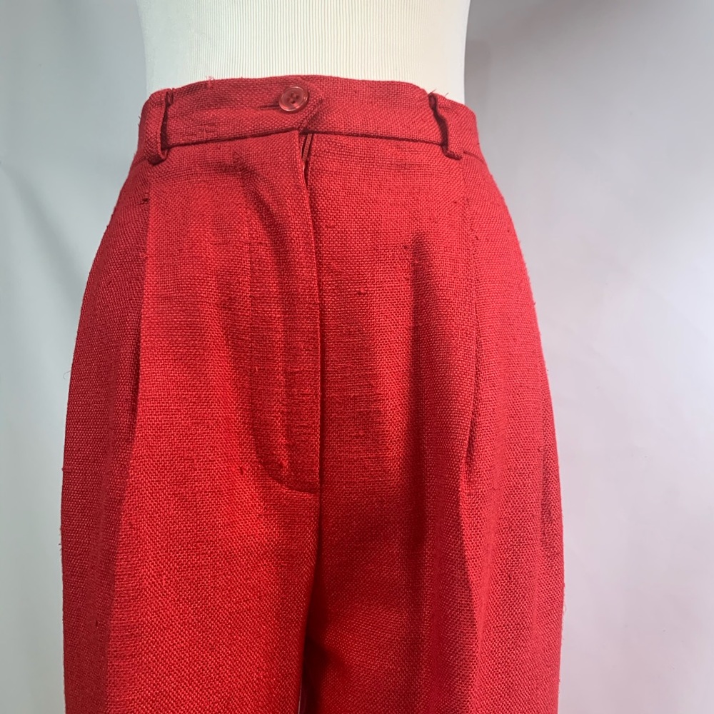 Vintage Doncaster Silks Red Dress Pants